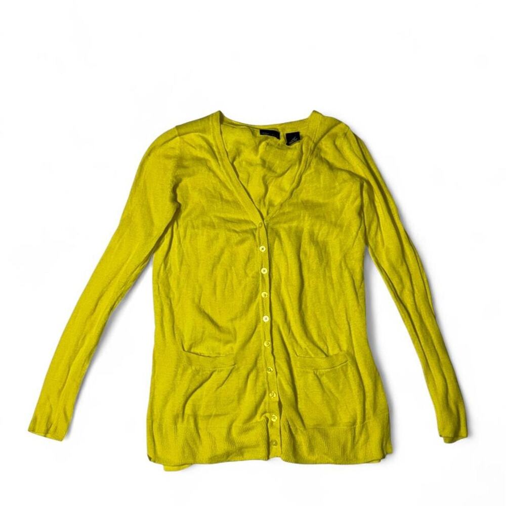 Women’s Moda international yellow cotton cardigan Size XS